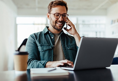 Man talking on the phone